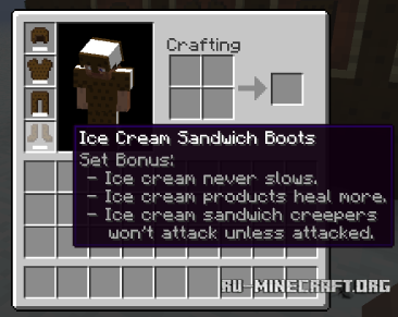 The Ice Cream Sandwich Creeper Mod для minecraft 1.7.2 The Ice Cream Sandwich Creeper Mod для minecraft 1.7.2