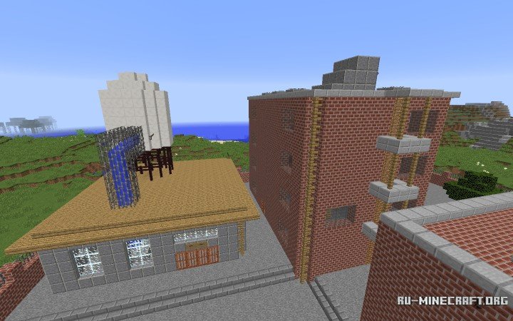 Майнкрафт фабрик апи. Фабрика майнкрафт постройка. Minecraft Factory.