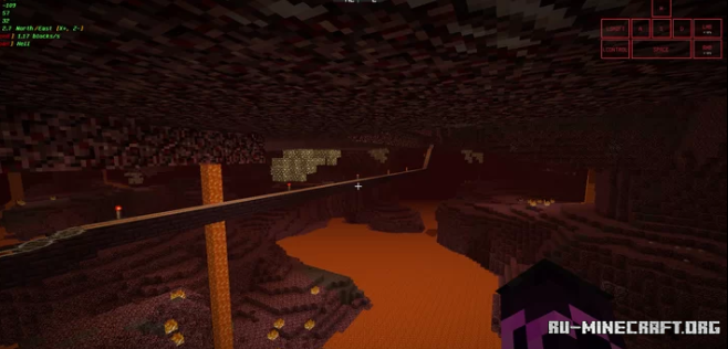 Вид с высоты на ландшафт карты TheStone в Minecraft