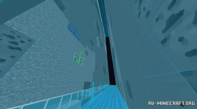 Подземелье в замке Minecraft с сундуками и факелами на стенах
