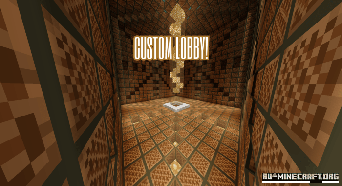 Игрок проходит сложный участок Noteblock Parkour в Minecraft