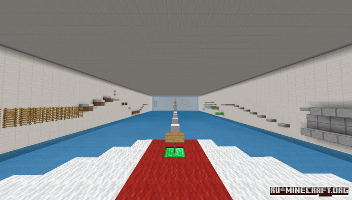 Паркур-испытания на карте MINIGAMES в Minecraft PE