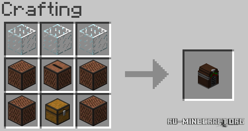 Рецепт крафта Jukebox в Minecraft с алмазом и деревянными досками