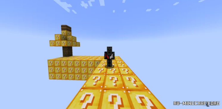 Разнообразие биомов в Minecraft: лес, пустыня и горы с разными типами блоков