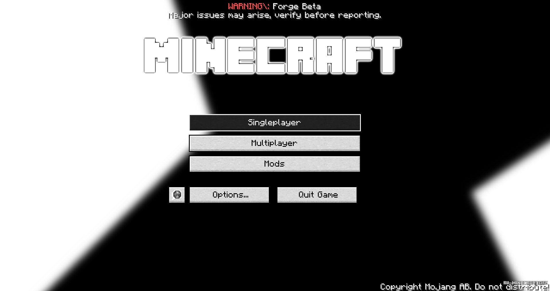 Custom main menu