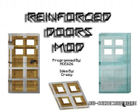 Reinforced Doors Mod для minecraft 1.6.2