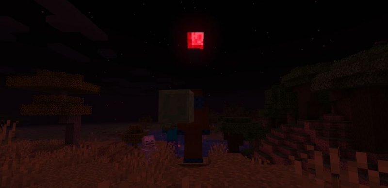 Мод Crimson Moon 1.18.1/1.16.5 (Кровавая луна, враждебные враги)