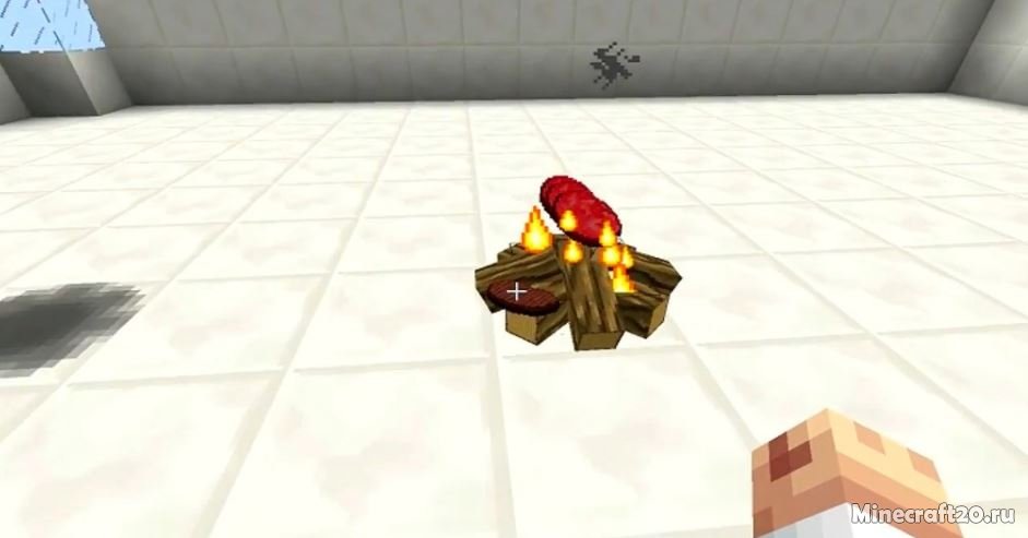 Мод Simple Camp Fire (SCF) 1.12.2/1.11.2 (Быстрая готовка еды)