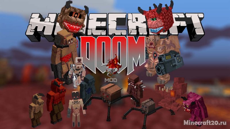 Мод Doom 1.16.4 (Дум в Майнкрафт)