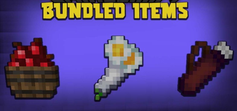 Мод Bundled Items 1.16.5 (Связанные предметы)