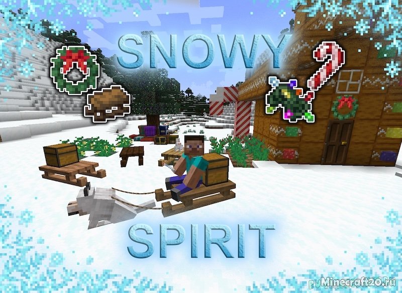 Мод Snowy Spirit 1.19.2/1.18.2 (Снежные сани)