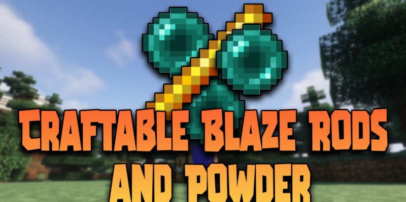 Мод Craftable Blaze Rods and Powder 1.16.5 (Новые рецепты)