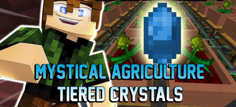 Mystical Agriculture Tiered Crystals 1.19.2/1.18.2 (5 новых кристаллов)