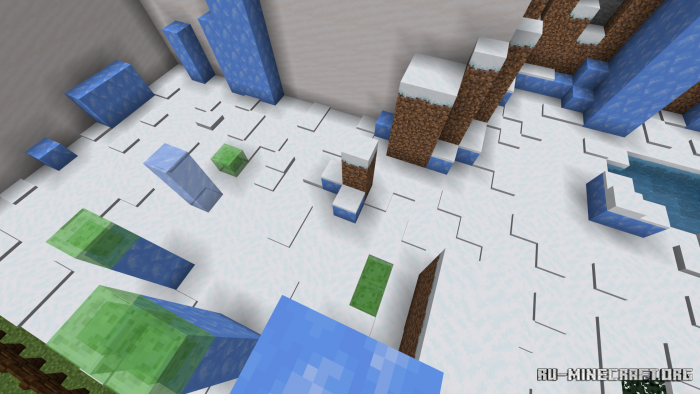 Меню выбора мира в Minecraft PE с Parkour DC