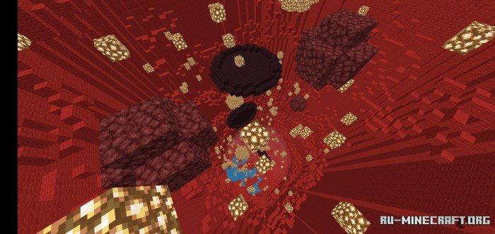 Игрок падает через сложную систему платформ в The Dropper