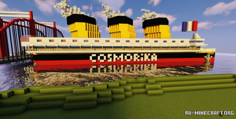 Футуристический город в Minecraft с неоновыми вывесками