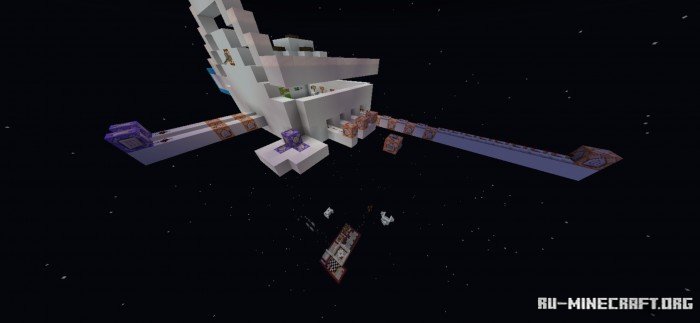 Футуристический паркур трек в Minecraft с порталами