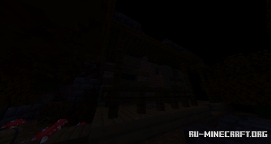 Загадочная атмосфера карты At The End of The Trail в Minecraft с элементами хоррора