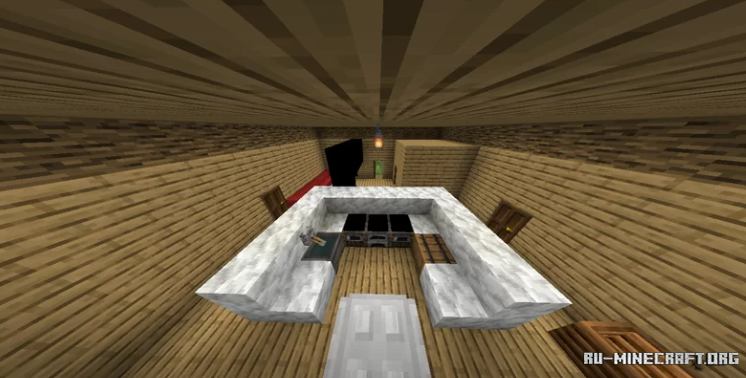 Горный биом в Minecraft с водопадами и пещерами