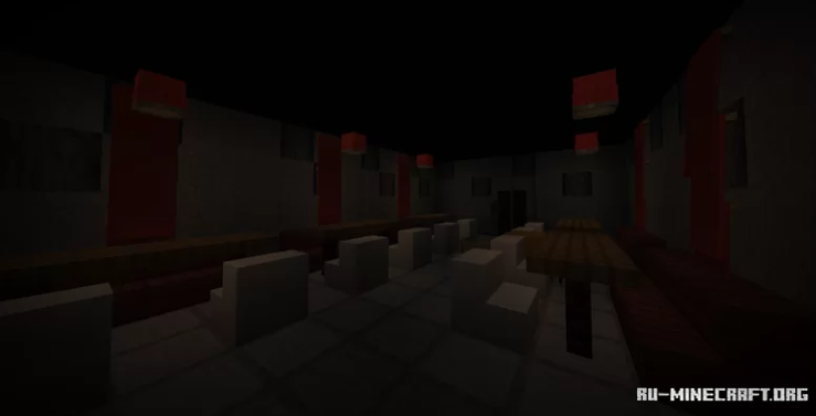 Горный биом в Minecraft с заснеженными вершинами и пещерами
