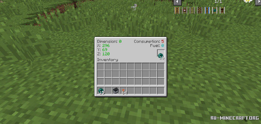 Пример использования мода Useful Railroads в Minecraft