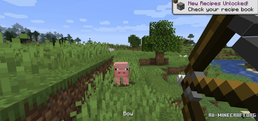 Генерация мира Minecraft с горами, лесами и рекой