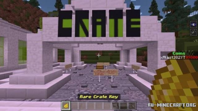 Яркая арена для PvP в Minecraft с тематическим оформлением