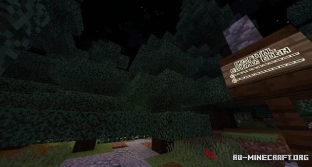 Пример головоломки на карте Позабытый Хоррор в Minecraft