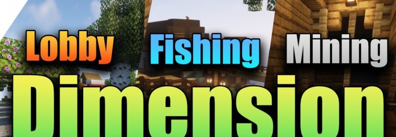 Мод Lobby, Fishing, and Mining Dimension 1.19.3/1.18.2 (Измерения)