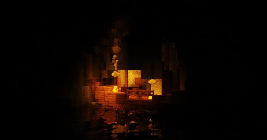 Мультиплеерный сервер Minecraft с игроками, строящими замок