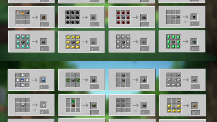 Интерфейс CraftTweaker с примером редактирования рецептов в Minecraft
