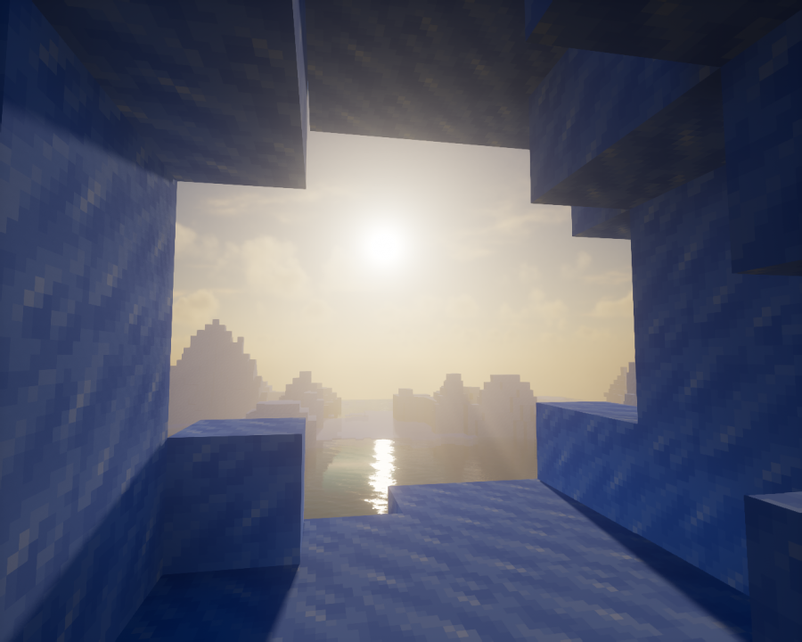 Красивый замок в Minecraft, построенный игроком в творческом режиме