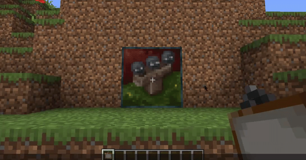 Анимация исследования разных биомов в Minecraft
