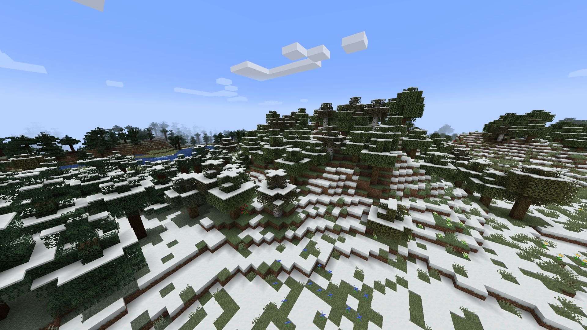 Крупный город в Minecraft с небоскрёбами и дорогами