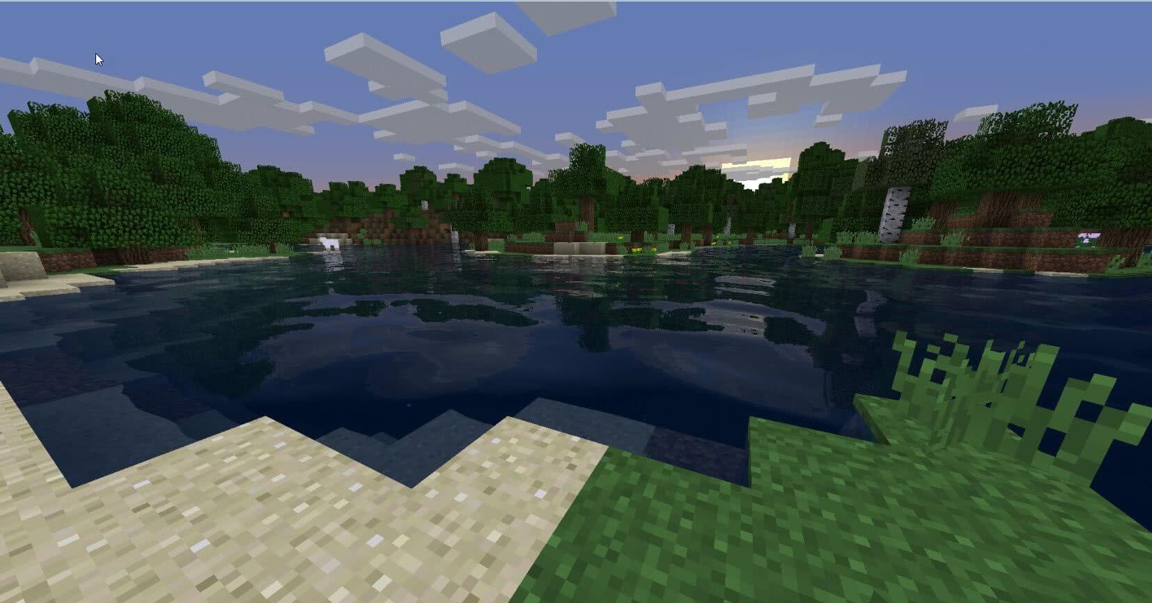 Горный биом в Minecraft с улучшенной графикой