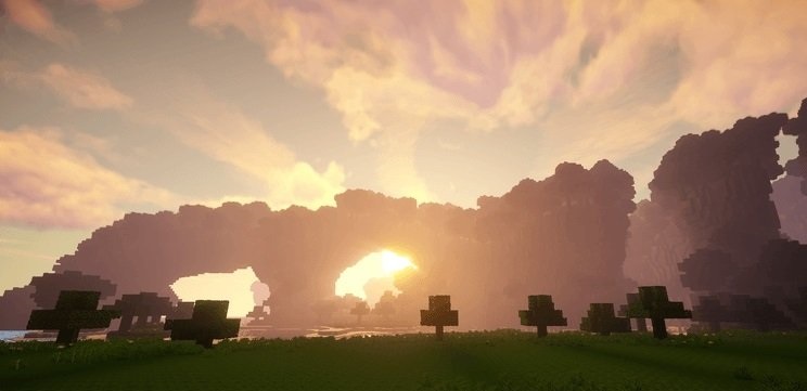 Реалистичная вода и отражения в Minecraft с шейдерами Continuum
