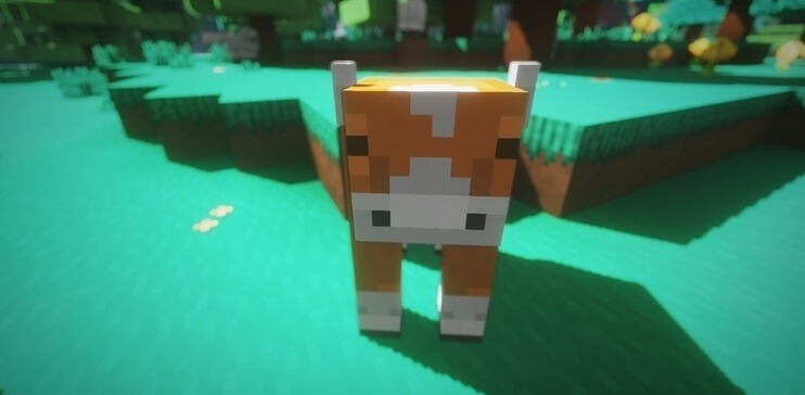 Горный биом в Minecraft с улучшенной графикой благодаря CYBOX