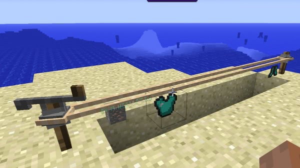Пейзаж биома джунглей в Minecraft с высокими деревьями и лианами