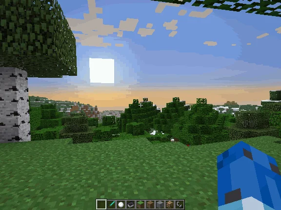 Демонстрация динамики воды в Minecraft с шейдером The Wave в разных биомах