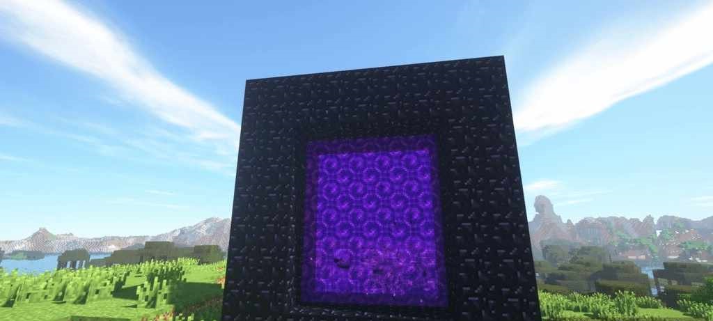 Пример использования Restricted Portals в Minecraft с обязательным набором предметов