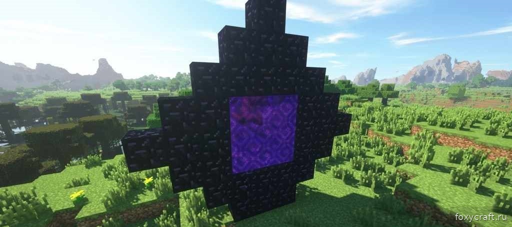 Геймплейное видео с демонстрацией работы Restricted Portals в Minecraft