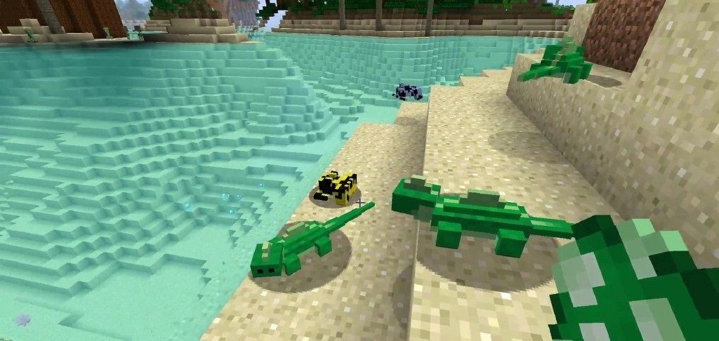 Туземец из Tropicraft в традиционной одежде рядом с хижиной