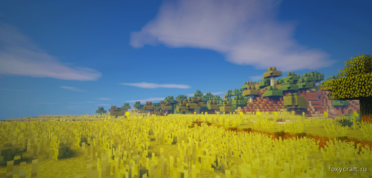 Горный пейзаж в Minecraft с улучшенными текстурами от Ziipzaap’s