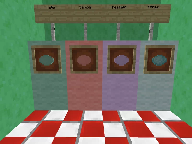 Интерфейс крафта в Minecraft с рецептами оружия и инструментов