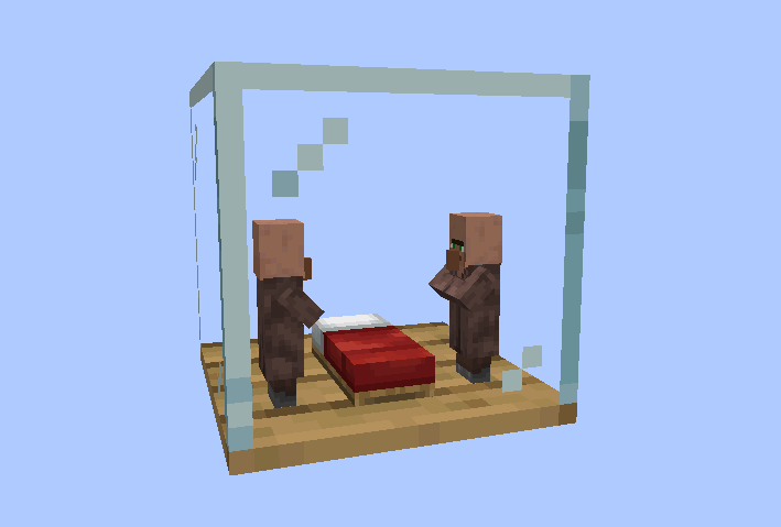 Настройка профессий жителей через интерфейс SimpleVillagers в Minecraft