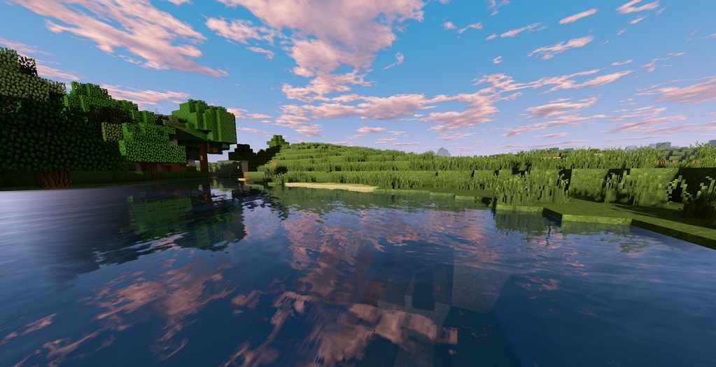 Графика Minecraft с шейдерами: реалистичные облака и освещение