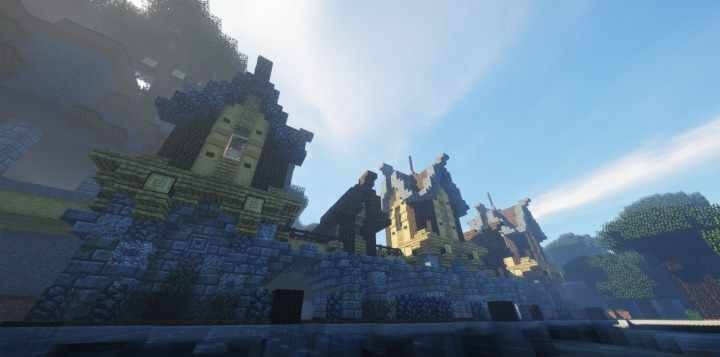 Финальный скриншот Minecraft с улучшенной графикой