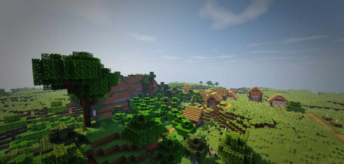 Улучшенные текстуры листвы и травы в Minecraft благодаря шейдерам Bloominx