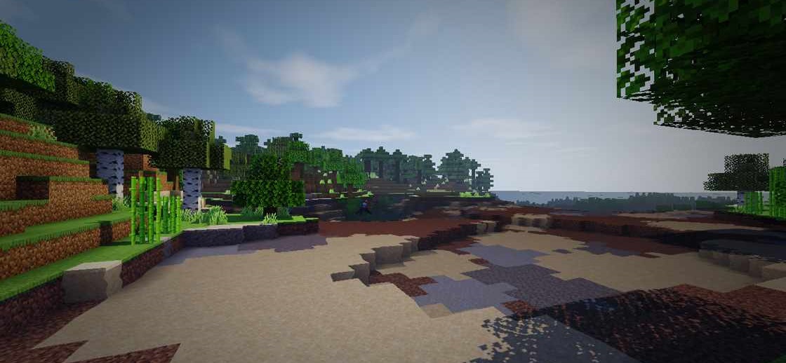 Сравнение графики Minecraft с шейдерами и без