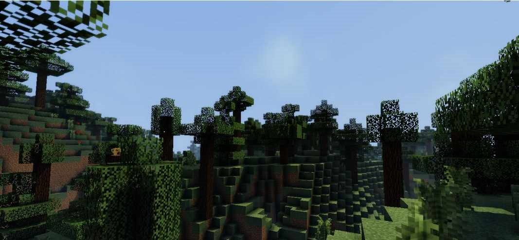 Сравнение стандартной графики и Hoo00’s Shaders в Minecraft